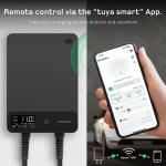 Incarcator de perete pentru masini electrice dé Wallbox, 11kW, 16A, IP54, Lungime cablu 7.5m, Control aplicatie Tuya Smart, RFID, Afisaj LCD, Negru / Gri 3 - lerato.ro