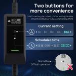 Incarcator portabil pentru masini electrice dé Charger, 11kW, 16A, IP66, Lungime cablu 7m, Afisaj LCD, WiFi, Negru / Gri 4 - lerato.ro