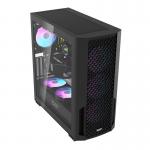Carcasa pentru computer darkFlash DF2100, Middle Tower, ATX, Micro ATX, ITX, E-ATX, 4 x ventilatoare ARGB, Negru 4 - lerato.ro