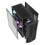 Carcasa pentru computer darkFlash DF2100, Middle Tower, ATX, Micro ATX, ITX, E-ATX, 4 x ventilatoare ARGB, Negru 9 - lerato.ro
