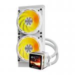 Cooler pentru procesor darkFlash DE240, AIO, 2000 RPM, 36dB, ARGB, Alb 4 - lerato.ro