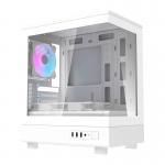 Carcasa pentru computer darkFlash DB330M, Mini Tower, M-ATX, ITX, 3 ventilatoare ARGB incluse, Alb 2 - lerato.ro