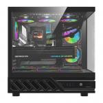 Carcasa pentru computer darkFlash DS950, Middle Tower, ATX, ITX, M-ATX, Display IPS 6 inch, 6 ventilatoare, Negru 3 - lerato.ro