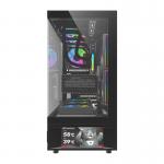 Carcasa pentru computer darkFlash DS950, Middle Tower, ATX, ITX, M-ATX, Display IPS 6 inch, 6 ventilatoare, Negru 4 - lerato.ro