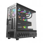 Carcasa pentru computer darkFlash DS950, Middle Tower, ATX, ITX, M-ATX, Display IPS 6 inch, 6 ventilatoare, Negru 9 - lerato.ro