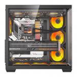 Carcasa pentru computer darkFlash C280, Middle Tower, E-ATX, ATX, ITX, Micro ATX, 7 ventilatoare incluse, Negru 3 - lerato.ro