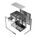 Carcasa pentru computer darkFlash C280, Middle Tower, E-ATX, ATX, ITX, Micro ATX, 7 ventilatoare incluse, Negru 14 - lerato.ro