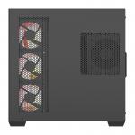 Carcasa pentru computer darkFlash C280, Middle Tower, E-ATX, ATX, ITX, Micro ATX, 7 ventilatoare incluse, Negru 4 - lerato.ro
