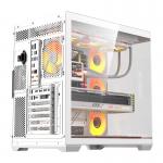 Carcasa pentru computer darkFlash C280, Middle Tower, E-ATX, ATX, ITX, Micro ATX, 7 ventilatoare incluse, Alb 4 - lerato.ro