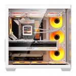 Carcasa pentru computer darkFlash C280, Middle Tower, E-ATX, ATX, ITX, Micro ATX, 7 ventilatoare incluse, Alb 5 - lerato.ro