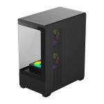 Carcasa pentru computer darkFlash C365, MiniTower, E-ATX, ATX, ITX, Micro ATX, 5 ventilatoare incluse, Negru 4 - lerato.ro