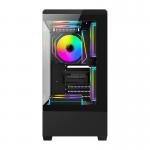 Carcasa pentru computer darkFlash C365, MiniTower, E-ATX, ATX, ITX, Micro ATX, 5 ventilatoare incluse, Negru 5 - lerato.ro