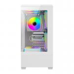 Carcasa pentru computer darkFlash C365, MiniTower, E-ATX, ATX, ITX, Micro ATX, 5 ventilatoare incluse, Alb 5 - lerato.ro