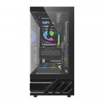 Carcasa pentru computer darkFlash DS950, Middle Tower, ATX, ITX, Micro ATX, 6 ventilatoare RGB, Negru 4 - lerato.ro