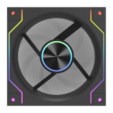 Gaming si Accesorii IT, Ventilator de racire PC DarkFlash DM20 LINE, ARGB, 56 CFM, 32.5dB, Negru, lerato.ro