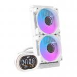 Cooler pentru procesor Darkflash DH240D v2, 3200 rpm, 59.1 CFM, ARGB, Alb 3 - lerato.ro