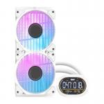Cooler pentru procesor Darkflash DH240D v2, 3200 rpm, 59.1 CFM, ARGB, Alb 4 - lerato.ro