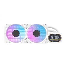 Gaming si Accesorii IT, Cooler pentru procesor Darkflash DH240D v2, 3200 rpm, 59.1 CFM, ARGB, Alb, lerato.ro
