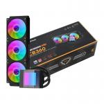 Cooler pentru procesor DarkFlash CB360, 2850 rpm, 69.81 CFM, ARGB, Negru 3 - lerato.ro