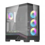 Carcasa pentru computer darkFlash K430, Middle Tower, ATX, ITX, Micro ATX, 6 ventilatoare incluse, Negru 2 - lerato.ro