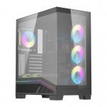 Carcasa pentru computer darkFlash K430, Middle Tower, ATX, ITX, Micro ATX, 6 ventilatoare incluse, Negru 3 - lerato.ro