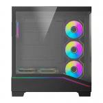 Carcasa pentru computer darkFlash K430, Middle Tower, ATX, ITX, Micro ATX, 6 ventilatoare incluse, Negru 4 - lerato.ro
