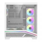 Carcasa pentru computer darkFlash K430, Middle Tower, ATX, ITX, Micro ATX, 6 ventilatoare incluse, Alb 4 - lerato.ro