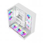 Carcasa pentru computer darkFlash TH285 Plus, Middle Tower, ATX, ITX, Micro ATX, 8 ventilatoare incluse, Alb 9 - lerato.ro