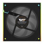 Ventilator de racire PC darkFlash DM8 LINE, 58 CFM, 1600 RPM, Negru 3 - lerato.ro