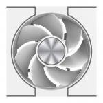 Ventilator de racire PC darkFlash DM8 LINE, 58 CFM, 1600 RPM, Alb 3 - lerato.ro