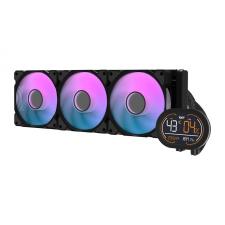 Cooler pentru procesor DarkFlash DH360D v2, 3200 rpm, 59.1 CFM, ARGB, Negru