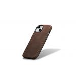 Carcasa iCarer Oil Wax Leather MagSafe compatibila cu iPhone 15 Plus Brown 11 - lerato.ro