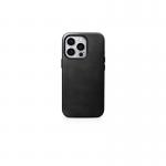 Carcasa iCarer Oil Wax Leather MagSafe compatibila cu iPhone 15 Pro Max Black 2 - lerato.ro