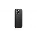 Carcasa iCarer Oil Wax Leather MagSafe compatibila cu iPhone 15 Pro Max Black 7 - lerato.ro