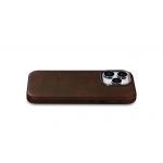 Carcasa iCarer Oil Wax Leather MagSafe compatibila cu iPhone 15 Pro Brown 10 - lerato.ro