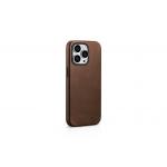 Carcasa iCarer Oil Wax Leather MagSafe compatibila cu iPhone 15 Pro Brown 9 - lerato.ro