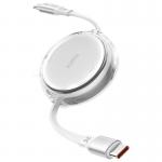 Set 2 cabluri retractabile pentru incarcare si transfer de date iOttie, 2x USB-C, 100W, 480Mbps, Alb 13 - lerato.ro