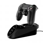 Statie dubla de incarcare ipega PG-9180 pentru PlayStation 4, Cablu Micro USB inclus, Negru