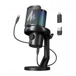 Microfon desktop Maono DM40 Pro, Omnidirectional, ideal pentru intalniri, webinarii, conferinte sau karaoke, compatibil cu laptop, PC, Negru 3 - lerato.ro
