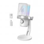 Microfon desktop Maono DM40 Pro, Omnidirectional, ideal pentru gaming, webinarii, conferinte sau karaoke, compatibil cu laptop, PC, Alb 4 - lerato.ro