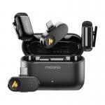 Kit microfon wireless Maono WM622 PBC2, 2 TX si 2 RX, Carcasa incarcare inclusa, Raza actiune 100m, Autonomie 6h, Lightning / USB-C, Negru 2 - lerato.ro