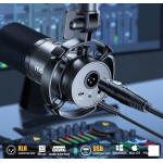 Microfon dinamic Maono PD200x, Cardioid, iluminat RGB,  USB-C, jack 3.5mm, XLR, Negru 6 - lerato.ro
