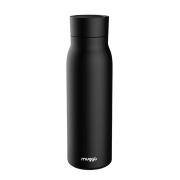Termos smart Muggo, Mentinere temperatura 24h, Izolatie din inox oxidabil, 250 mAh, Afisaj LED, 600ml, Negru