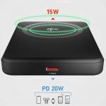 Baterie externa SBS Mag Power Qi2 5000 mAh, 15W, MagSafe, USB-C, Negru 4 - lerato.ro