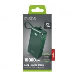 Baterie externa SBS 10000 mAh, 20W, cablu USB-C, 1xUSB, 2xUSB-C, Verde 3 - lerato.ro