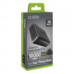 Baterie externa SBS 10000mAh, 20W, 1xUSB, 1xUSB-C, Negru 3 - lerato.ro