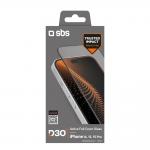 Folie de protectie din sticla SBS D3O compatibila cu iPhone 15 / 16, Transparent 3 - lerato.ro