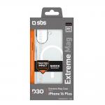 Carcasa SBS Extreme Mag D3O cu MagSafe compatibila cu iPhone 16 Plus, Transparent 3 - lerato.ro