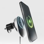 Suport auto SBS TESUPP15WRETRACABL, Air Vent Mount, Compatibil MagSafe, Incarcare Wireless 15W, USB-C, Negru 6 - lerato.ro