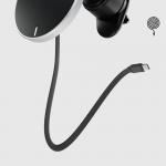 Suport auto SBS TESUPP15WRETRACABL, Air Vent Mount, Compatibil MagSafe, Incarcare Wireless 15W, USB-C, Negru 8 - lerato.ro